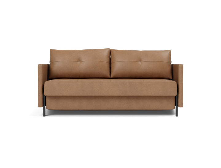 Canapea extensibila cu cotiere Cubed 02 160x200cm, tesatura la alegere #material_551-faunal-brown