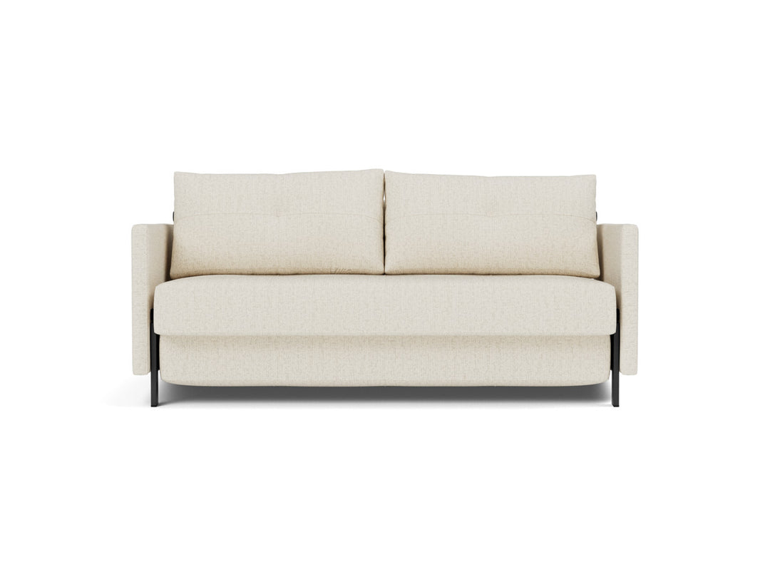 Canapea extensibila cu cotiere Cubed 02 160x200cm, tesatura la alegere #material_531-boucl-off-white