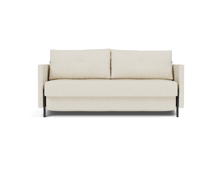 Canapea extensibila cu cotiere Cubed 02 160x200cm, tesatura la alegere #material_531-boucl-off-white