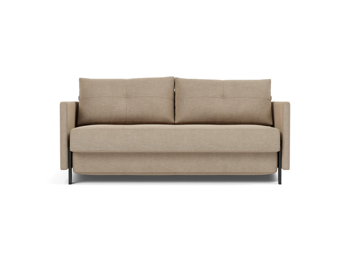 Canapea extensibila cu cotiere Cubed 02 160x200cm, tesatura la alegere #material_587-phobos-mocha