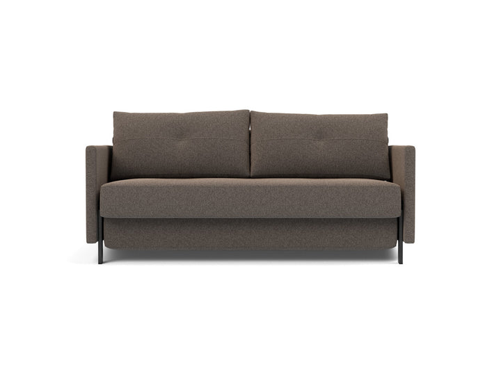 Canapea extensibila cu cotiere Cubed 02 160x200cm, tesatura la alegere #material_530-boucl-taupe