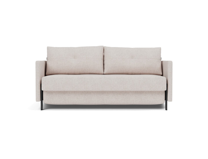Canapea extensibila cu cotiere Cubed 02 160x200cm, tesatura la alegere #material_300-weda-sand