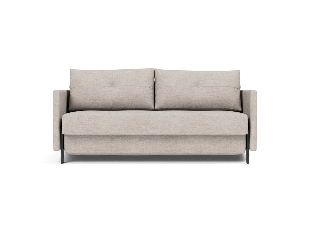 Canapea extensibila cu cotiere Cubed 02 160x200cm, tesatura la alegere #material_471-yuveno-sand