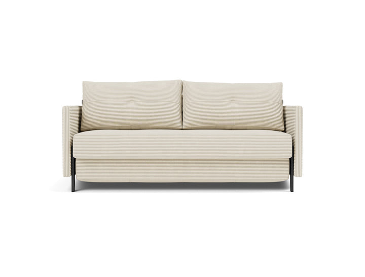 Canapea extensibila cu cotiere Cubed 02 160x200cm, tesatura la alegere #material_594-corduroy-ivory