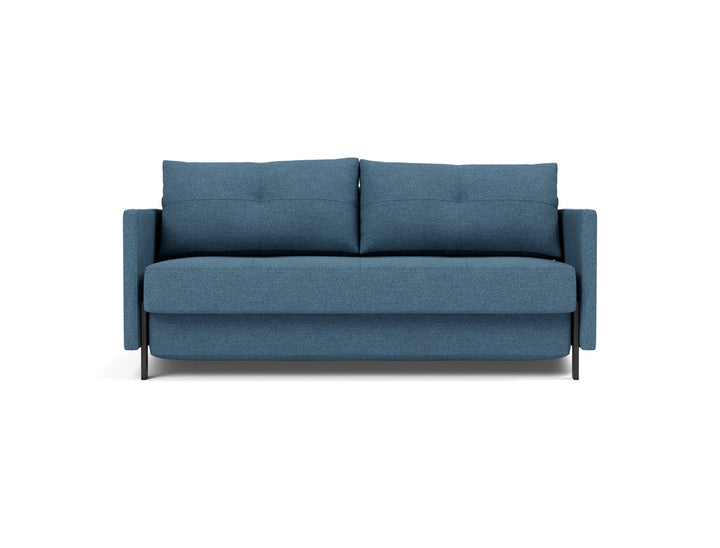 Canapea extensibila cu cotiere Cubed 02 160x200cm, tesatura la alegere #material_302-weda-blue