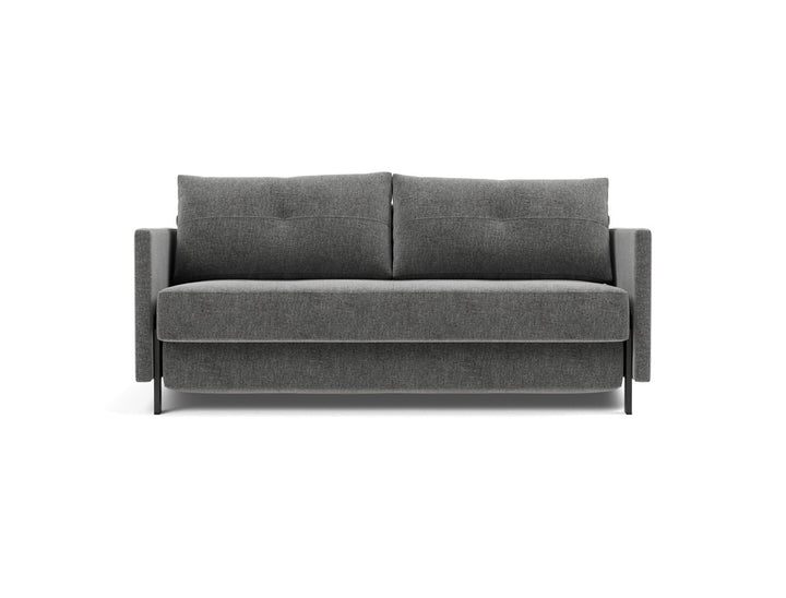 Canapea extensibila cu cotiere Cubed 02 160x200cm, tesatura la alegere #material_563-twist-charcoal