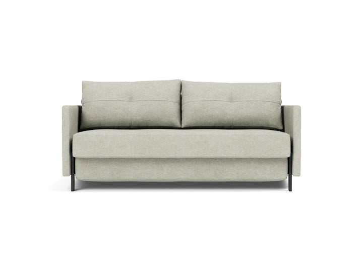 Canapea extensibila cu cotiere Cubed 02 160x200cm, tesatura la alegere #material_280-avella-sand
