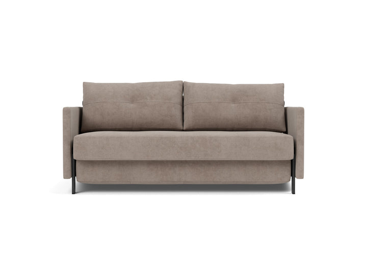Canapea extensibila cu cotiere Cubed 02 160x200cm, tesatura la alegere #material_318-cordufine-beige