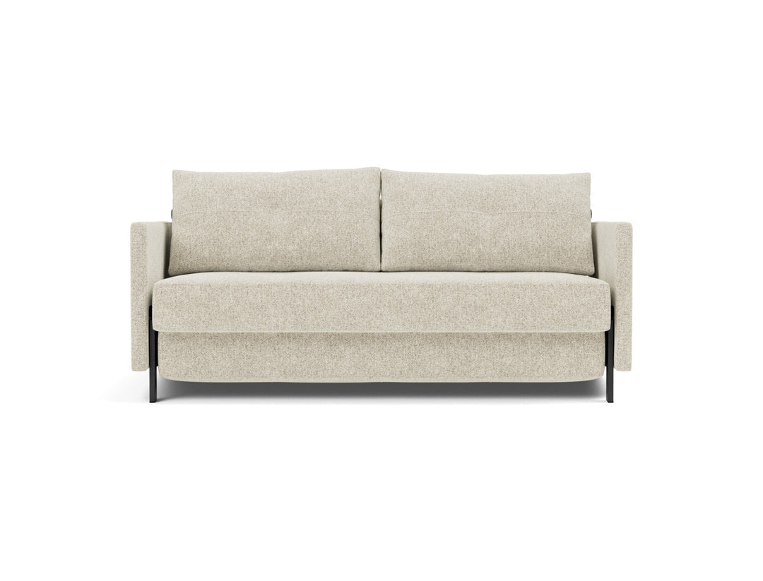 Canapea extensibila cu cotiere Cubed 02 160x200cm, tesatura la alegere #material_357-taura-off-white