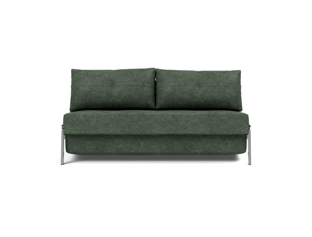 Canapea extensibila Cubed Chrome 160x200cm, tesatura la alegere #material_281-avella-pine-green