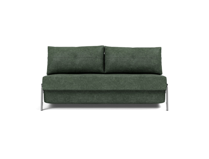 Canapea extensibila Cubed Chrome 160x200cm, tesatura la alegere #material_281-avella-pine-green