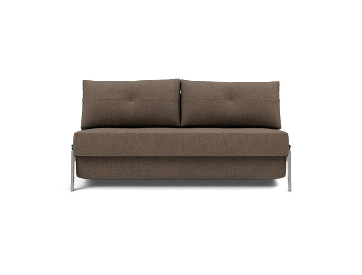 Canapea extensibila Cubed Chrome 160x200cm, tesatura la alegere #material_411-esina-cedar-brown