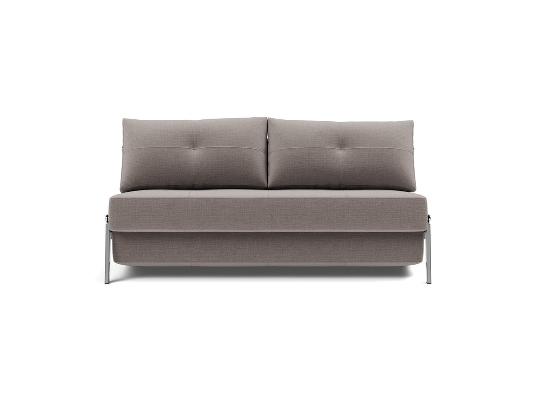 Canapea extensibila Cubed Chrome 160x200cm, tesatura la alegere #material_418-esina-truffle