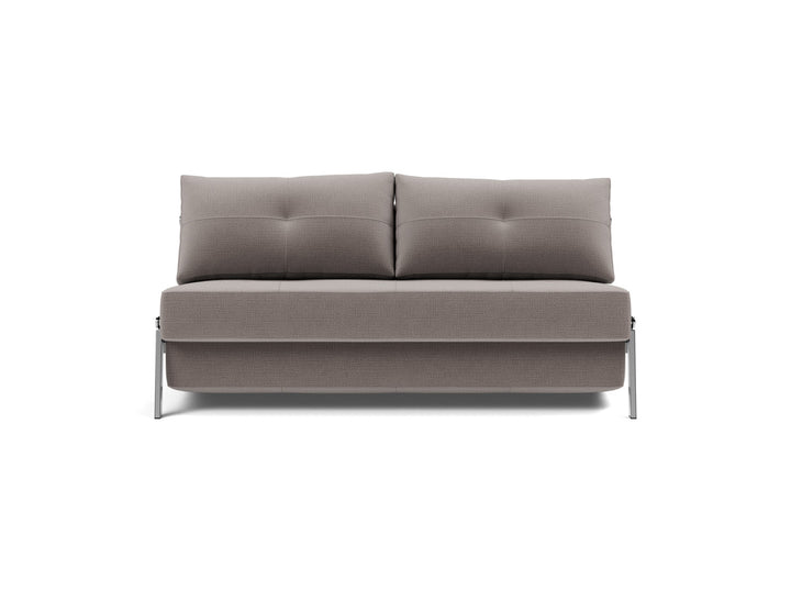 Canapea extensibila Cubed Chrome 160x200cm, tesatura la alegere #material_418-esina-truffle