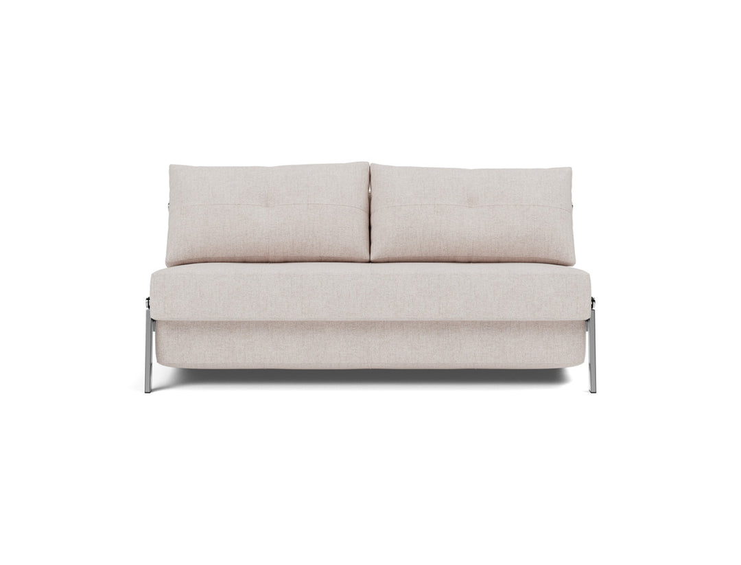 Canapea extensibila Cubed Chrome 160x200cm, tesatura la alegere #material_300-weda-sand