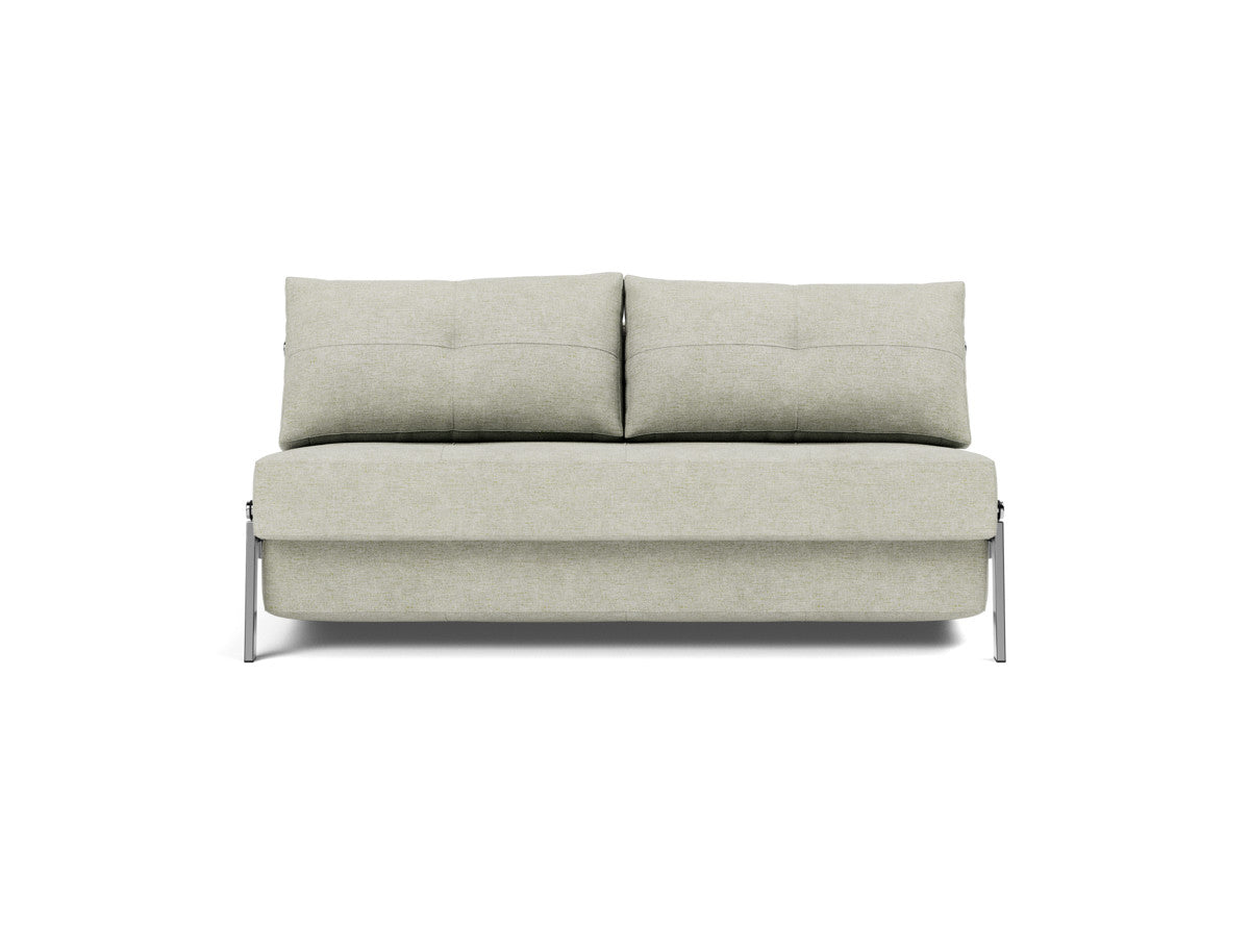Canapea extensibila Cubed Chrome 160x200cm, tesatura la alegere