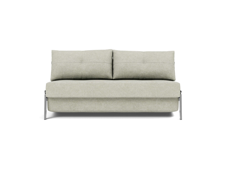 Canapea extensibila Cubed Chrome 160x200cm, tesatura la alegere #material_280-avella-sand