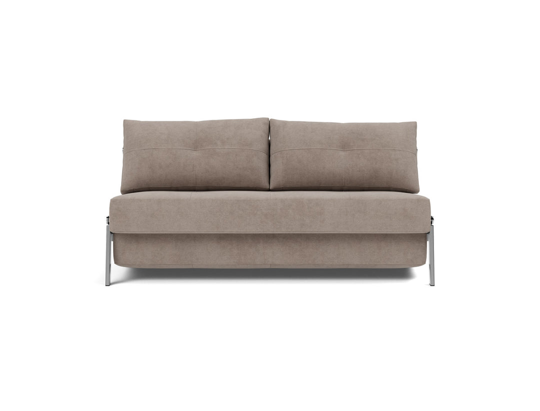 Canapea extensibila Cubed Chrome 160x200cm, tesatura la alegere #material_318-cordufine-beige