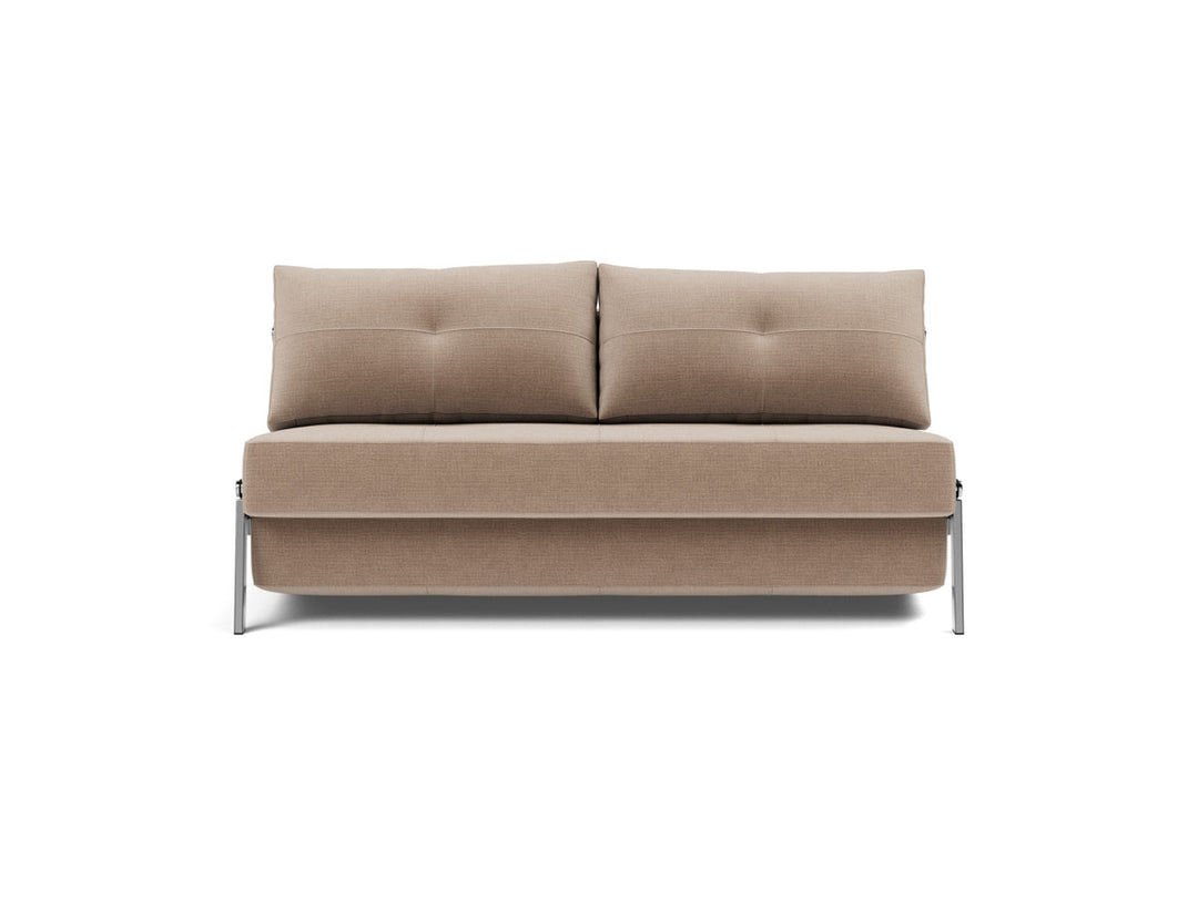 Canapea extensibila Cubed Chrome 160x200cm, tesatura la alegere #material_417-esina-mocha
