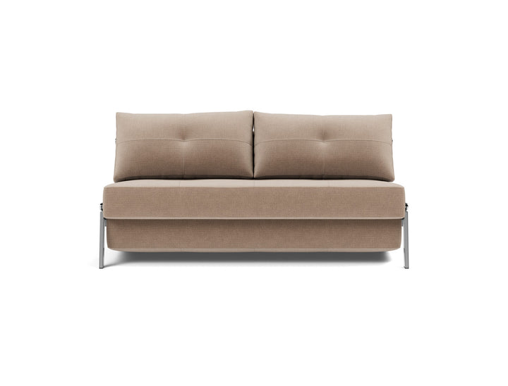 Canapea extensibila Cubed Chrome 160x200cm, tesatura la alegere #material_417-esina-mocha