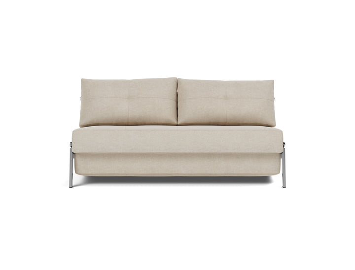 Canapea extensibila Cubed Chrome 160x200cm, tesatura la alegere #material_586-phobos-latte