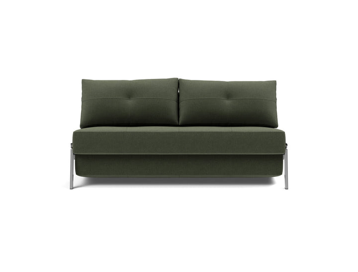 Canapea extensibila Cubed Chrome 160x200cm, tesatura la alegere #material_413-esina-olive-green