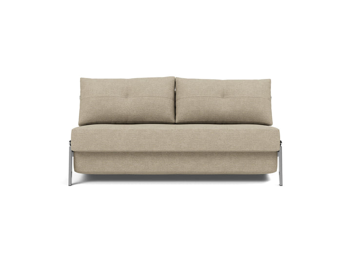 Canapea extensibila Cubed Chrome 160x200cm, tesatura la alegere #material_356-taura-sand