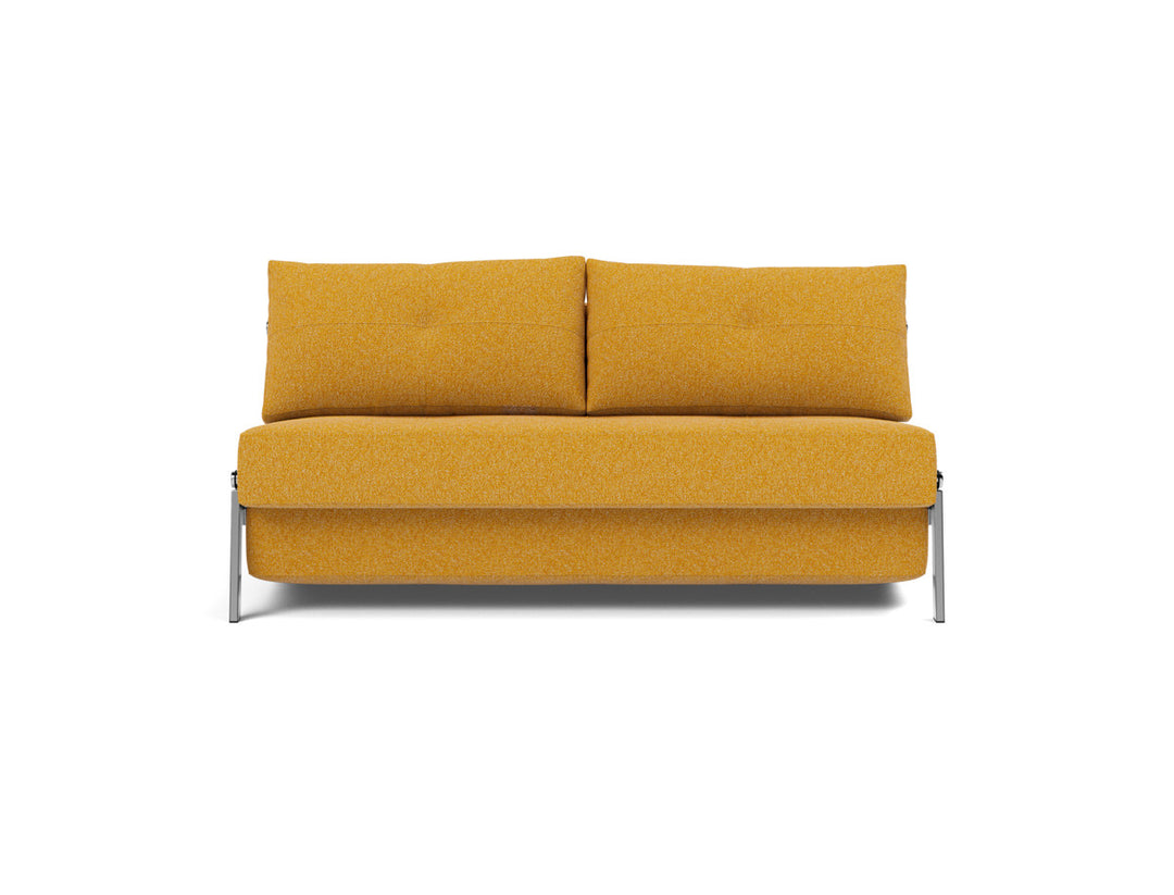 Canapea extensibila Cubed Chrome 160x200cm, tesatura la alegere #material_536-boucl-ochre