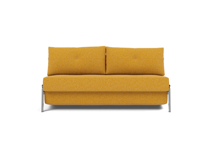 Canapea extensibila Cubed Chrome 160x200cm, tesatura la alegere #material_536-boucl-ochre