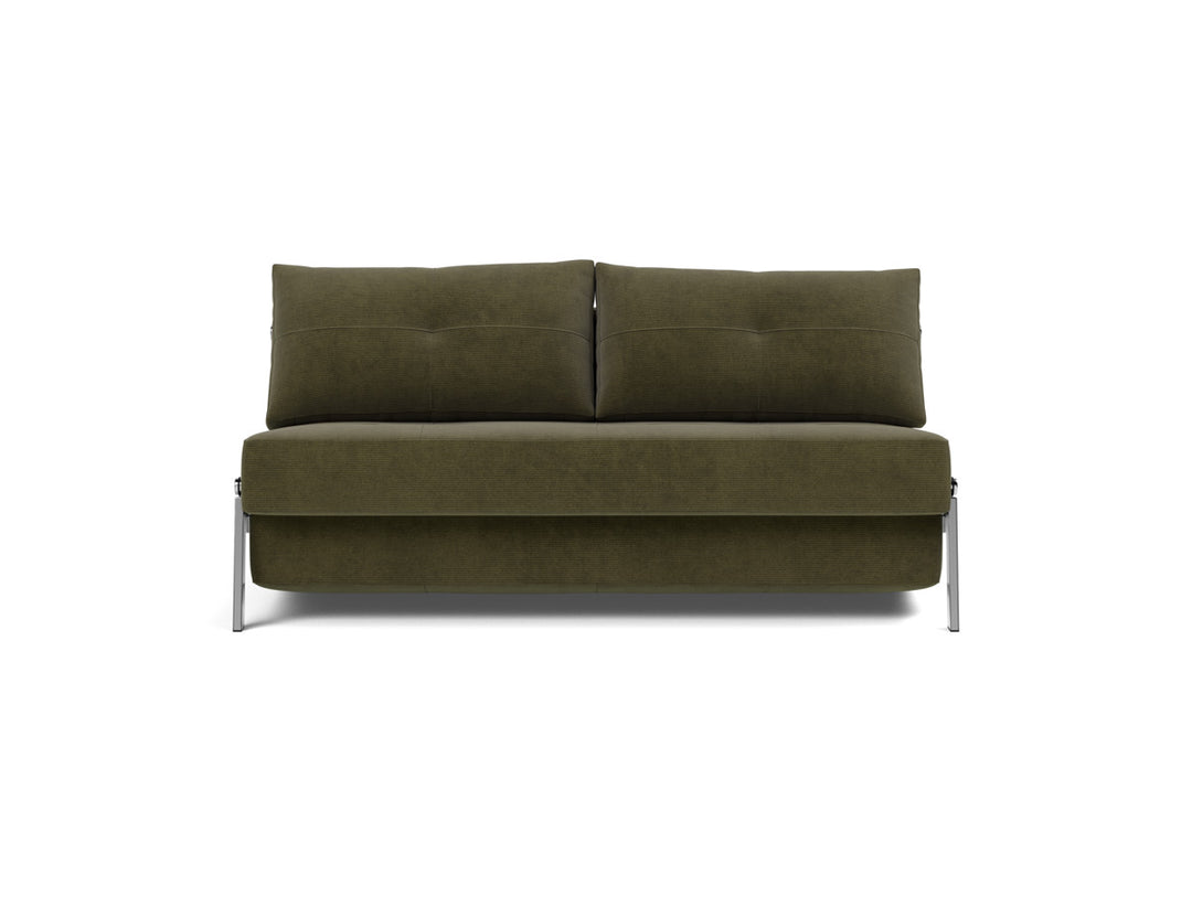 Canapea extensibila Cubed Chrome 160x200cm, tesatura la alegere #material_316-cordufine-pine-green