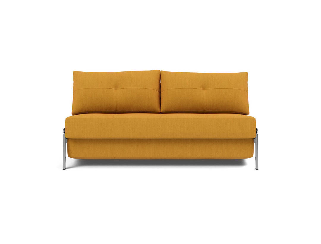 Canapea extensibila Cubed Chrome 160x200cm, tesatura la alegere #material_507-elegance-burned-curry