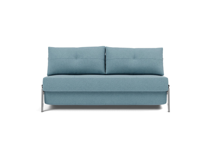 Canapea extensibila Cubed Chrome 160x200cm, tesatura la alegere #material_525-mixed-dance-light-blue