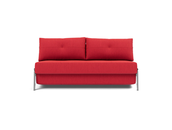 Canapea extensibila Cubed Chrome 160x200cm, tesatura la alegere #material_511-elegance-red