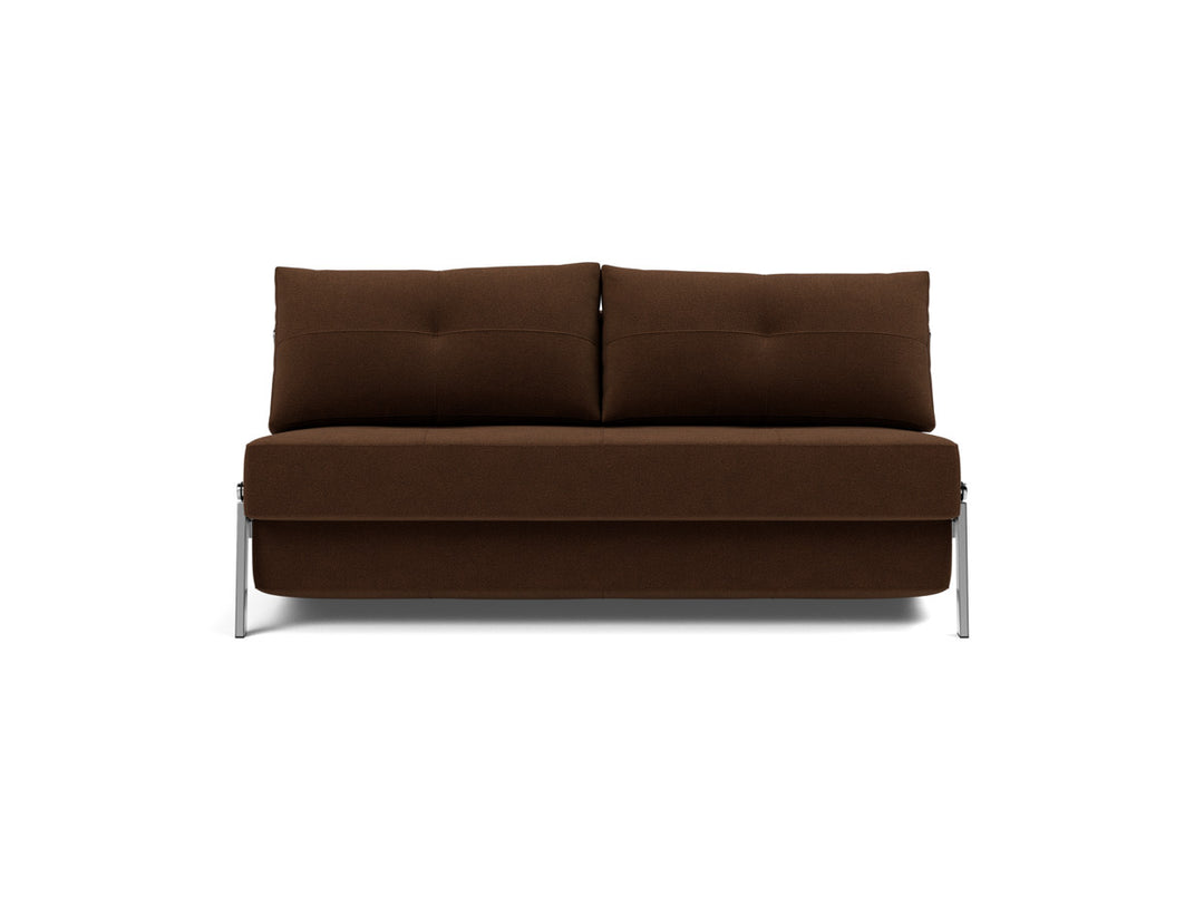 Canapea extensibila Cubed Chrome 160x200cm, tesatura la alegere #material_359-taura-cappuccino