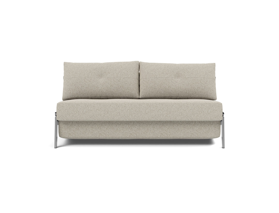 Canapea extensibila Cubed Chrome 160x200cm, tesatura la alegere #material_539-boucl-beige