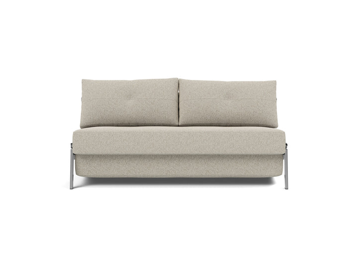Canapea extensibila Cubed Chrome 160x200cm, tesatura la alegere #material_539-boucl-beige