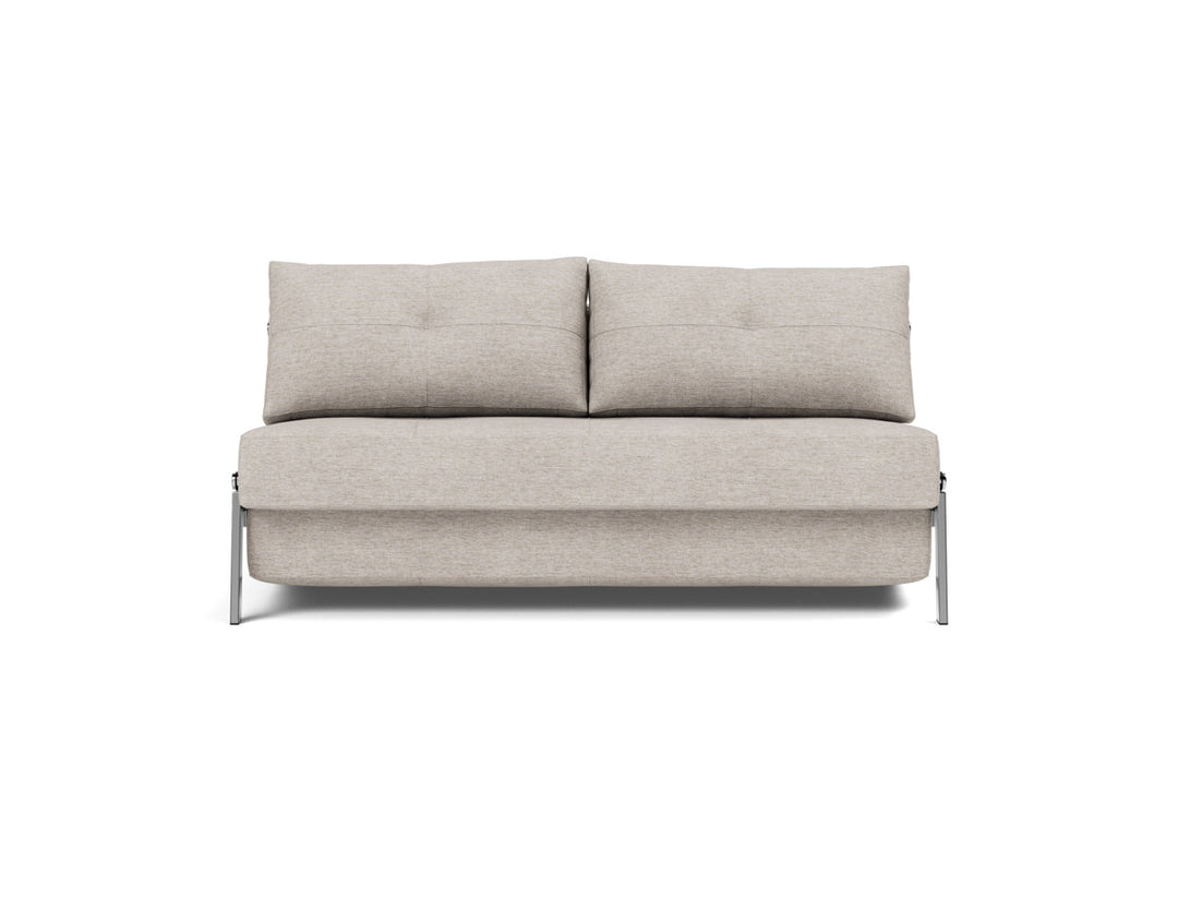 Canapea extensibila Cubed Chrome 160x200cm, tesatura la alegere #material_471-yuveno-sand