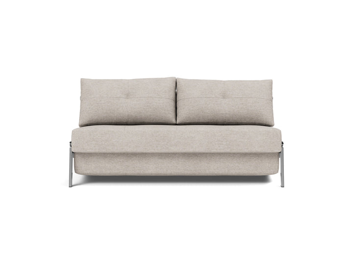 Canapea extensibila Cubed Chrome 160x200cm, tesatura la alegere #material_471-yuveno-sand