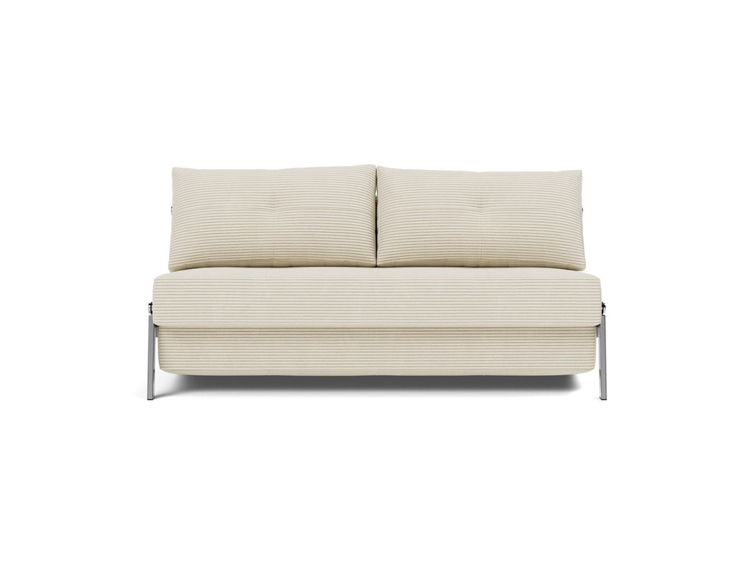 Canapea extensibila Cubed Chrome 160x200cm, tesatura la alegere #material_594-corduroy-ivory