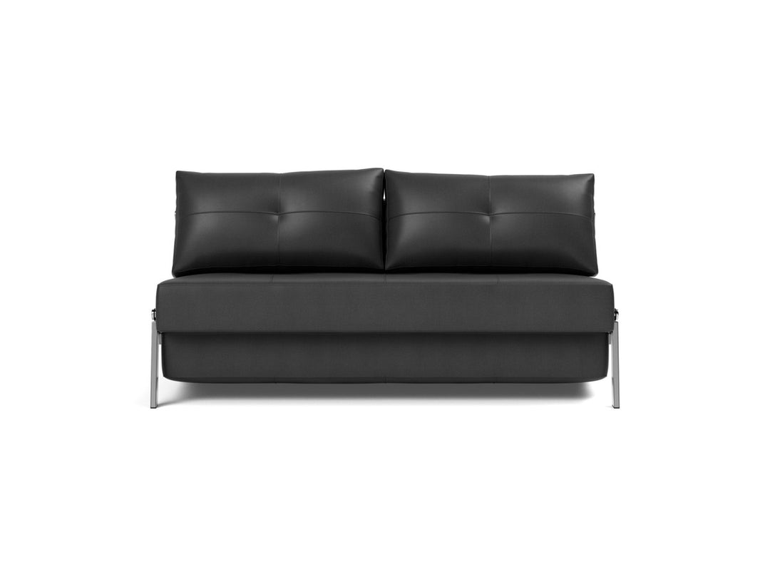 Canapea extensibila Cubed Chrome 160x200cm, tesatura la alegere #material_550-faunal-black