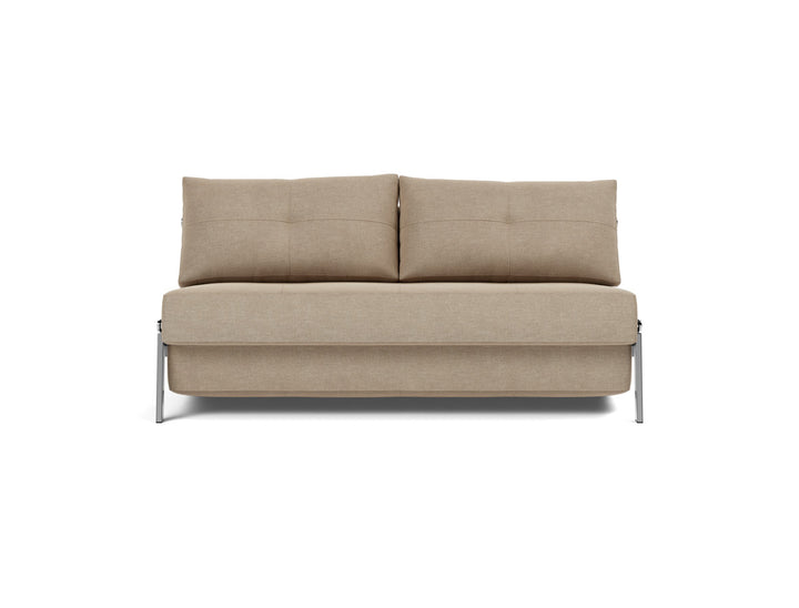 Canapea extensibila Cubed Chrome 160x200cm, tesatura la alegere #material_587-phobos-mocha