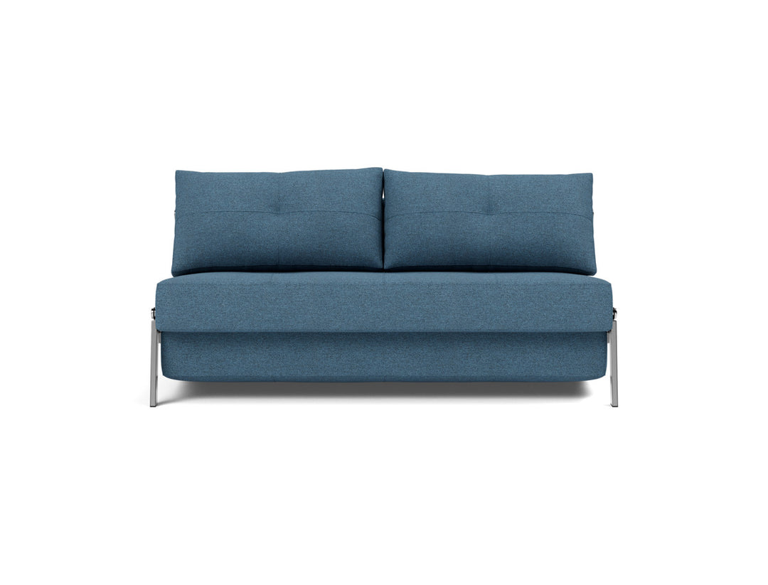 Canapea extensibila Cubed Chrome 160x200cm, tesatura la alegere #material_302-weda-blue