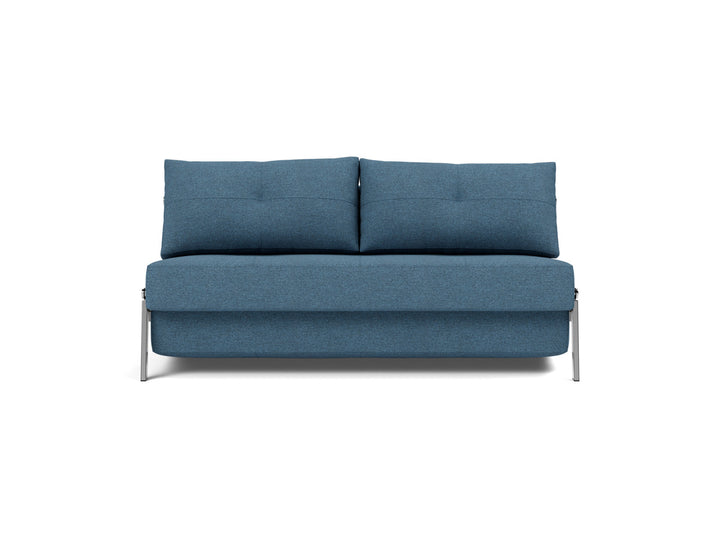 Canapea extensibila Cubed Chrome 160x200cm, tesatura la alegere #material_302-weda-blue