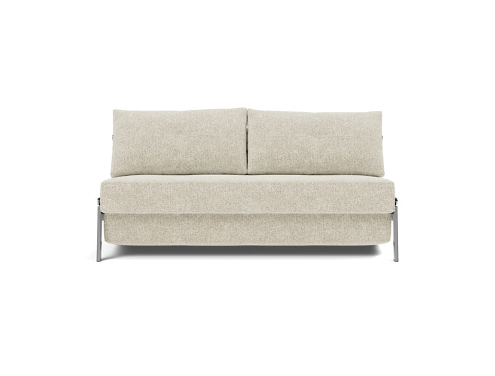 Canapea extensibila Cubed Chrome 160x200cm, tesatura la alegere #material_357-taura-off-white
