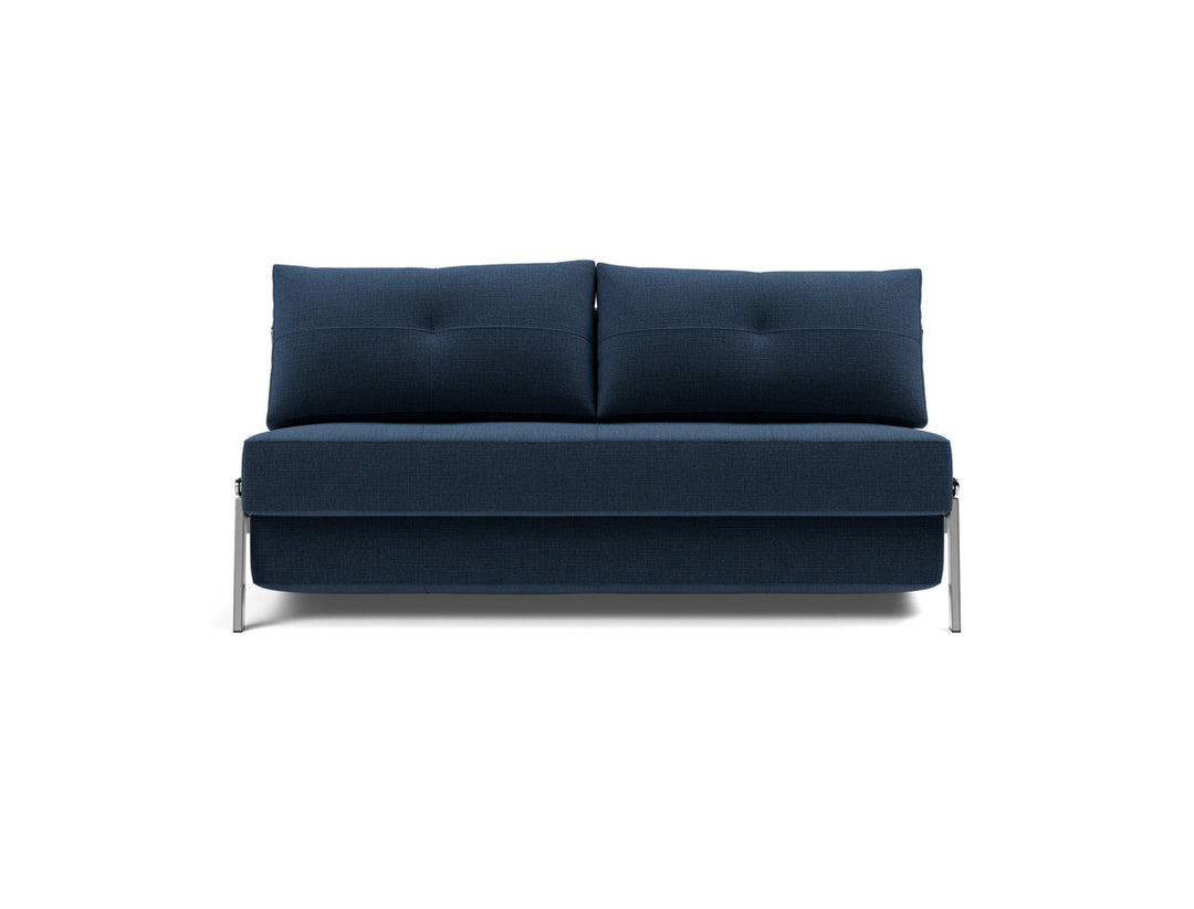 Canapea extensibila Cubed Chrome 160x200cm, tesatura la alegere #material_414-esina-indigo-blue