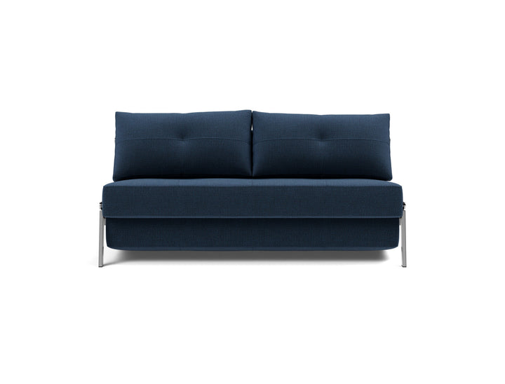 Canapea extensibila Cubed Chrome 160x200cm, tesatura la alegere #material_414-esina-indigo-blue