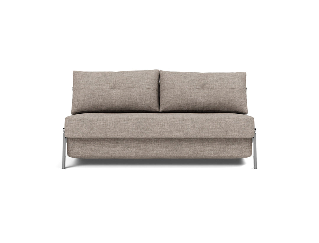 Canapea extensibila Cubed Chrome 160x200cm, tesatura la alegere #material_472-yuveno-warm-grey