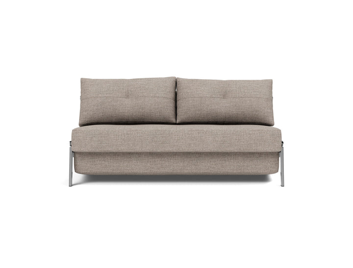 Canapea extensibila Cubed Chrome 160x200cm, tesatura la alegere #material_472-yuveno-warm-grey