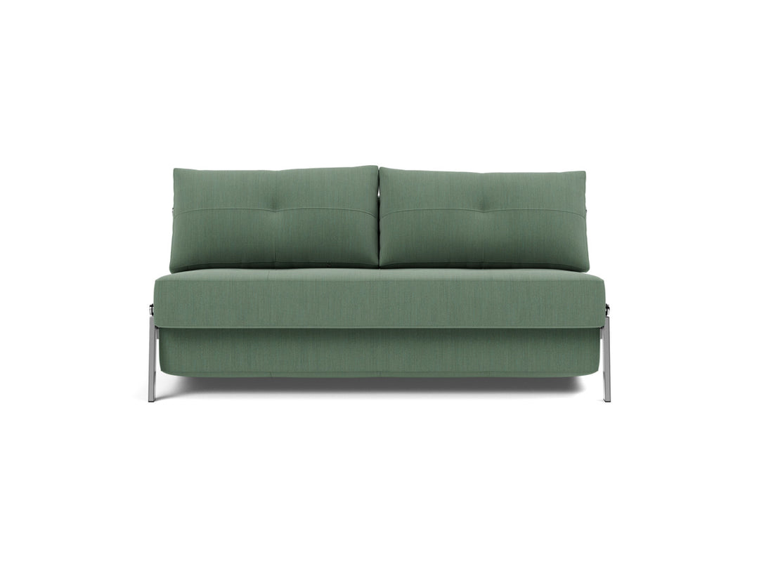Canapea extensibila Cubed Chrome 160x200cm, tesatura la alegere #material_518-elegance-green