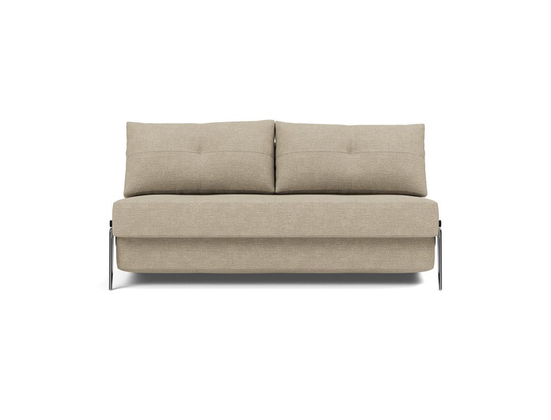 Canapea extensibila Cubed Alu 160x200cm, tesatura la alegere #material_356-taura-sand
